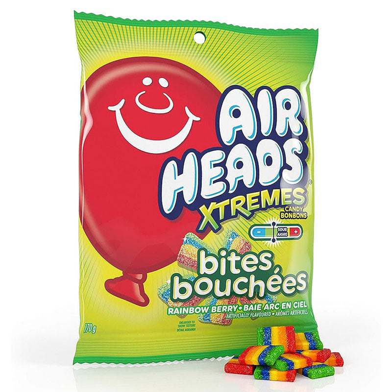 AIR HEADS EXTREMES CANDY BITES RAINBOW BERRY 170g