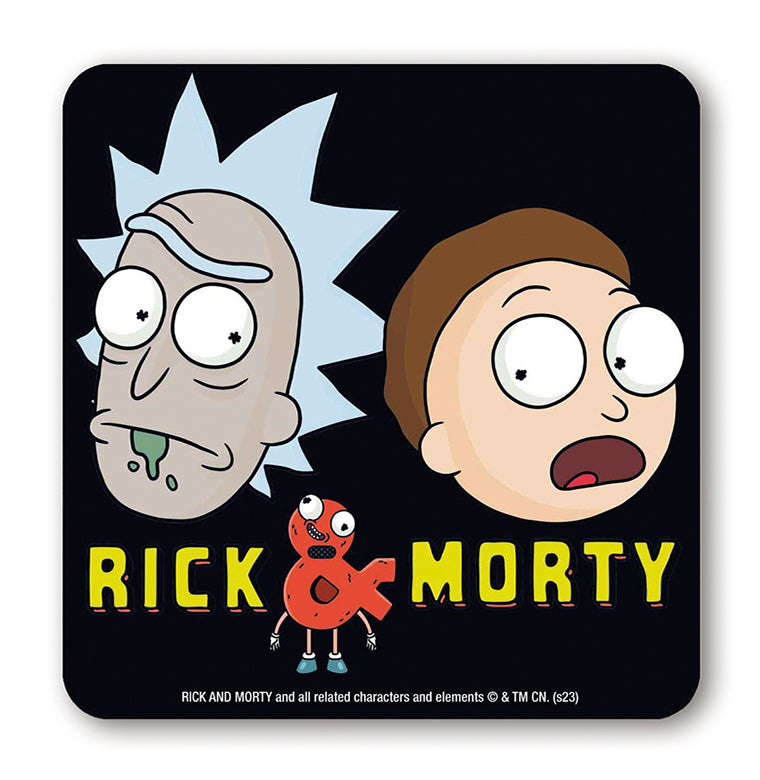 COASTER RICK AND MORTY HEADS