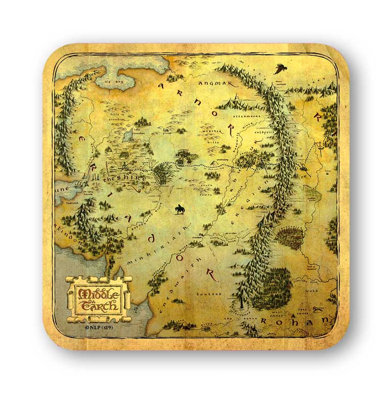 COASTER THE HOBBIT MIDDLE EARTH