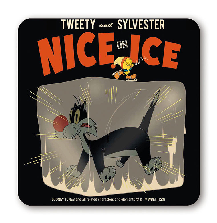 COASTER LOONEY TUNES TWEETY AND SYLVESTER NICE ON ICE