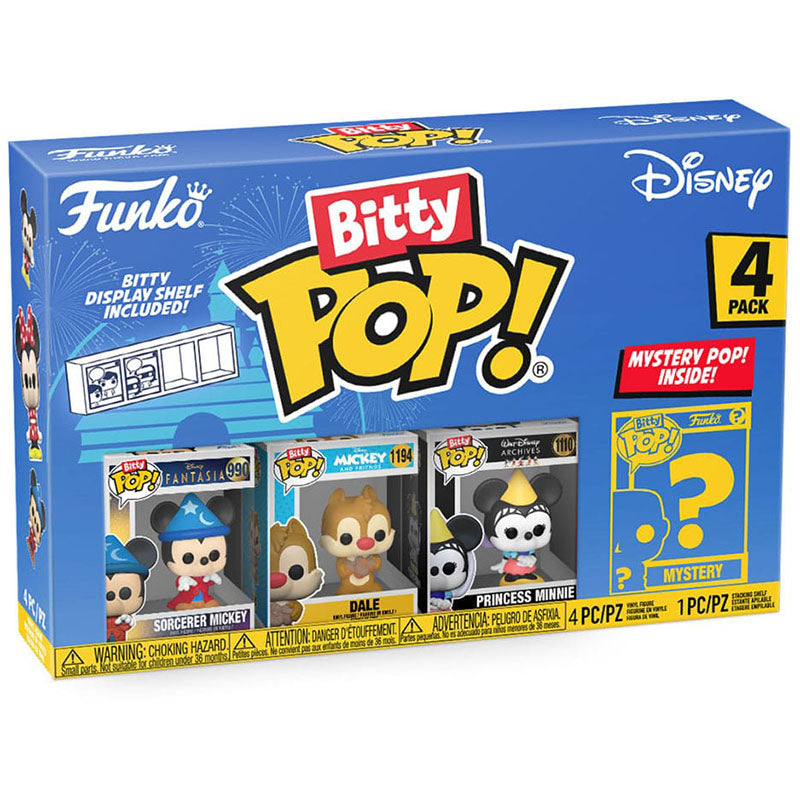 FUNKO BITTY POP! DISNEY SORCERER MICKEY 4-PACK 2,5cm