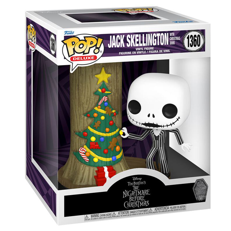 FUNKO POP! DELUXE DISNEY THE NIGHTMARE BEFORE CHRISTMAS JACK SKELLINGTON WITH CHRISTMAS DOOR no1360