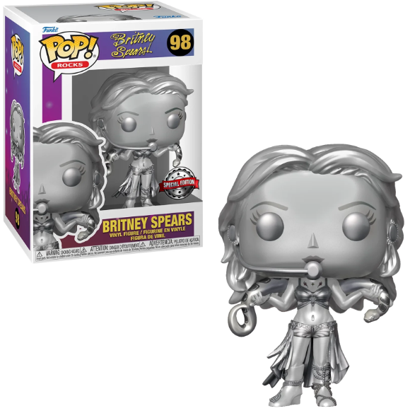 FUNKO POP! ROCKS BRITNEY SPEARS SLAVE 4 U PLATINIUM SPECIAL EDITION no98