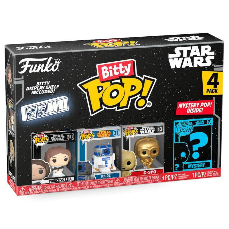 FUNKO BITTY POP! STAR WARS PRINCESS LEIA 4-PACK 2,5cm