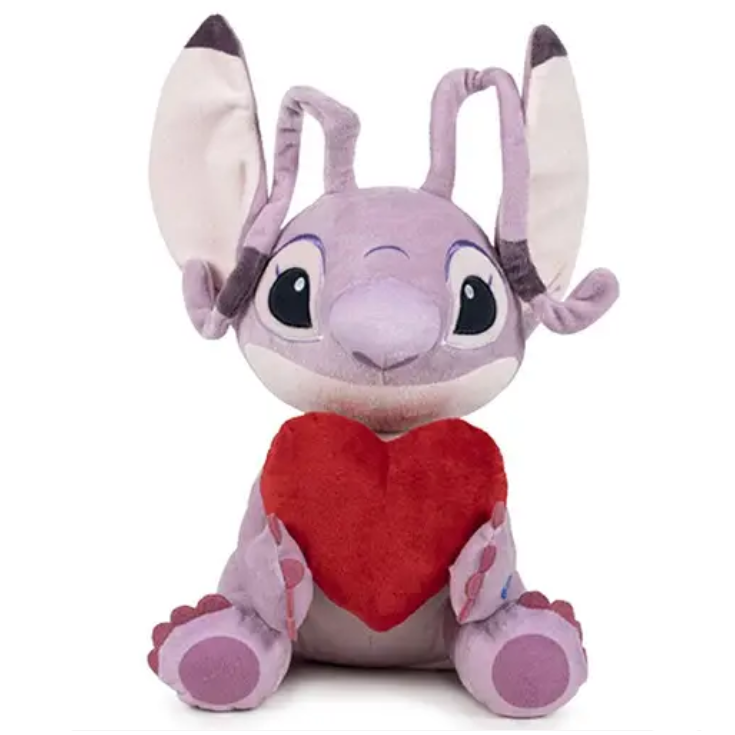 GOSEDJUR DISNEY STITCH ANGEL HJÄRTA MED LJUD (ENGELSK VERSION) 30cm