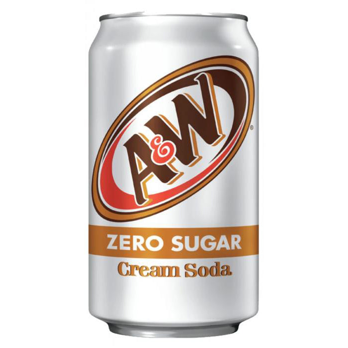A&#038;W CREAM SODA ZERO SUGAR 355ml