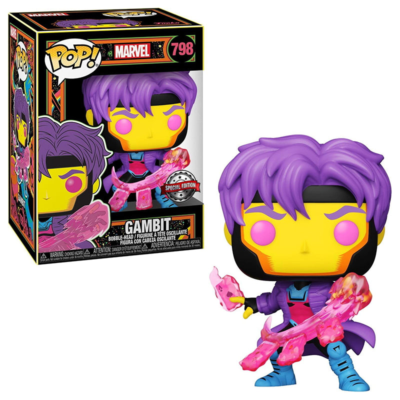 FUNKO POP! MARVEL BLACK LIGHT GAMBIT FUNKO SPECIAL EDITION no799