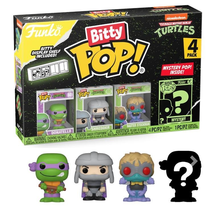 FUNKO BITTY POP! TEENAGE MUTANT NINJA TURTLES DONATELLO 4-PACK 2,5cm