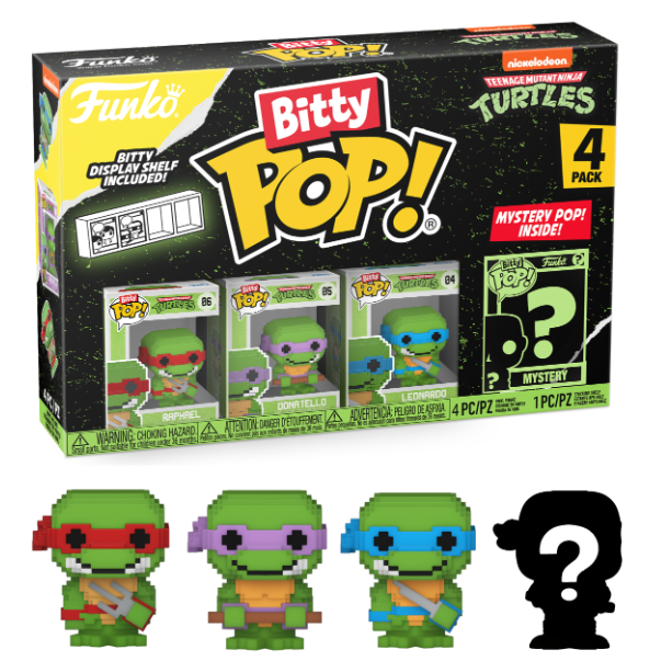 FUNKO BITTY POP! TEENAGE MUTANT NINJA TURTLES RAPHAEL 4-PACK 2,5cm