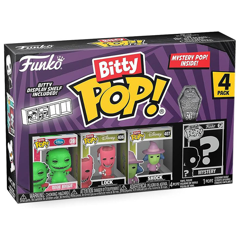 FUNKO BITTY POP! DISNEY THE NIGHTMARE BEFORE CHRISTMAS OOGIE BOOGIE 4-PACK 2,5cm