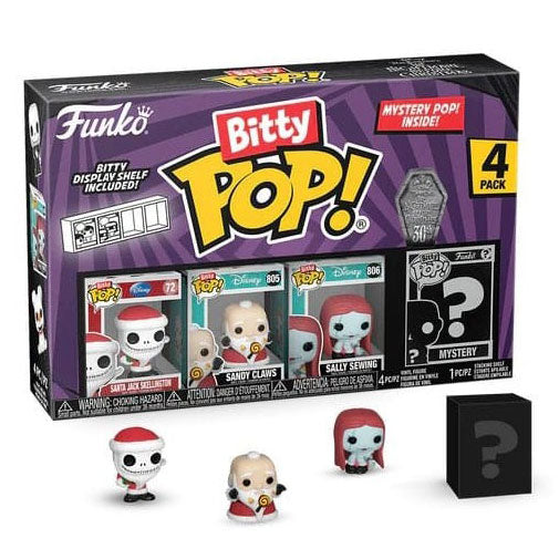 FUNKO BITTY POP! DISNEY THE NIGHTMARE BEFORE CHRISTMAS SANTA JACK SKELLINGTON 4-PACK 2,5cm