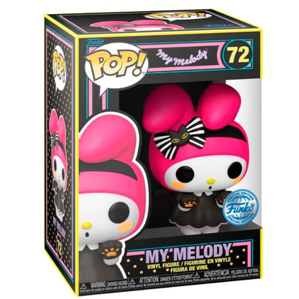 FUNKO POP! SANRIO HELLO KITTY AND FRIENDS MY MELODY BLACKLIGHT FUNKO SPECIAL EDITION no72