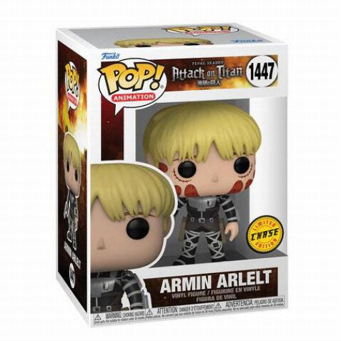 FUNKO POP! ANIMATION ATTACK ON TITAN FINAL SEASON ARMIN ARLELT LIMITED CHASE EDITION no1447