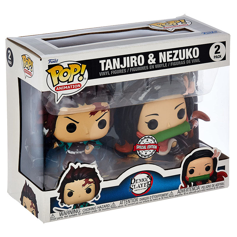 FUNKO POP! ANIMATION DEMON SLAYER TANJIRO &#038; NEZUKO SPECIAL EDITION 2pack