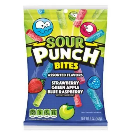 SOUR PUNCH BITES ASSORTED FLAVOURS 142g
