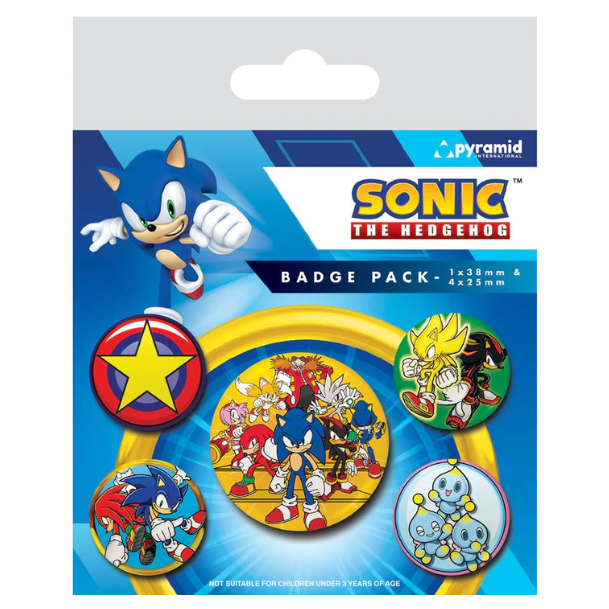 BADGE PACK SONIC THE HEDGEHOG SPEED TEAM
