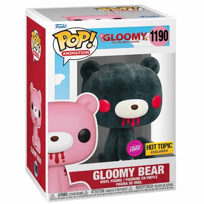 FUNKO POP! ANIMATION GLOOMY THE NAUGHTY GRIZZLY GLOOMY BEAR FLOCKED HOT TOPIC EXCLUSIVE CHASE no1190