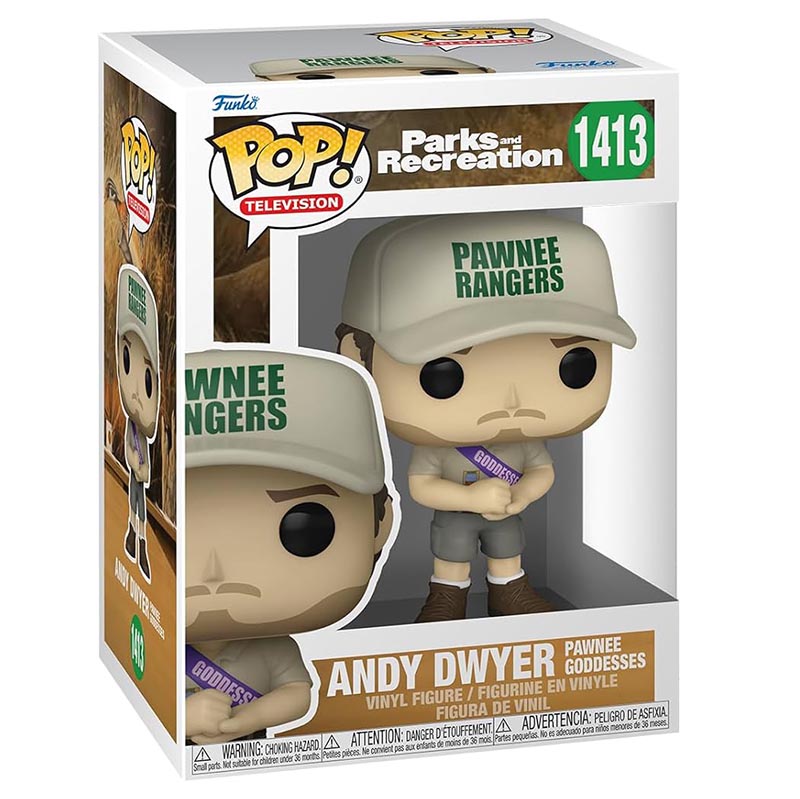 FUNKO POP! TELEVISION PARKS AND RECREATION ANDY DWYER PAWNEE GODDESSES no1413