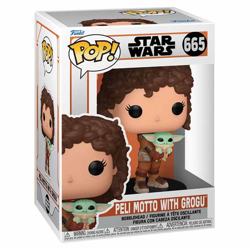 FUNKO POP! STAR WARS THE MANDALORIAN PELI MOTTO WITH GROGU no665