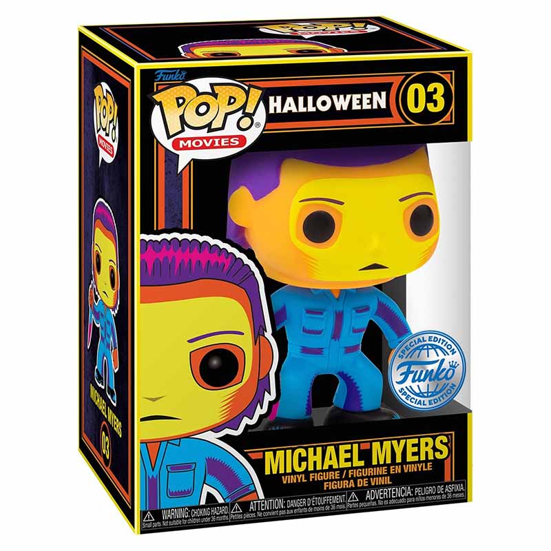 FUNKO POP! MOVIES HALLOWEEN MICHAEL MYERS BLACK LIGHT FUNKO SPECIAL EDITION no03