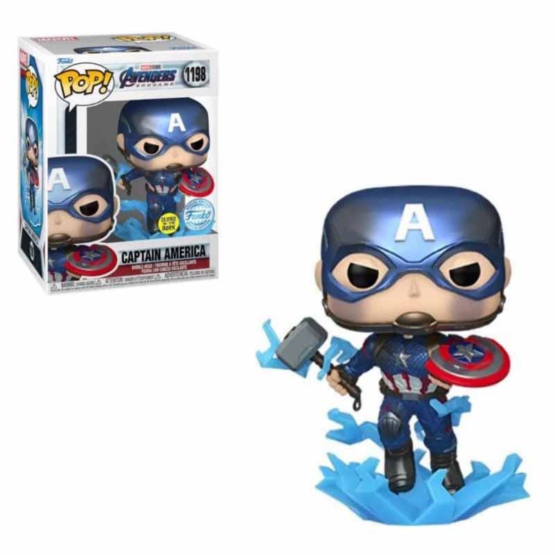 FUNKO POP! MARVEL AVENGERS ENDGAME CAPTAIN AMERICA GITD FUNKO SPECIAL EDITION no1198
