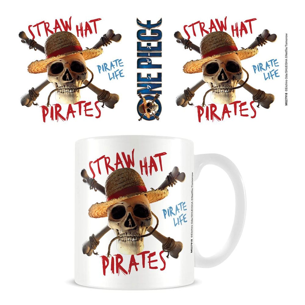 MUG ONE PIECE STRAW HAT PIRATES EMBLEM