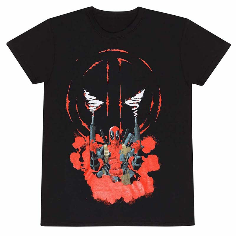 T-SHIRT MARVEL DEADPOOL SMOOKING