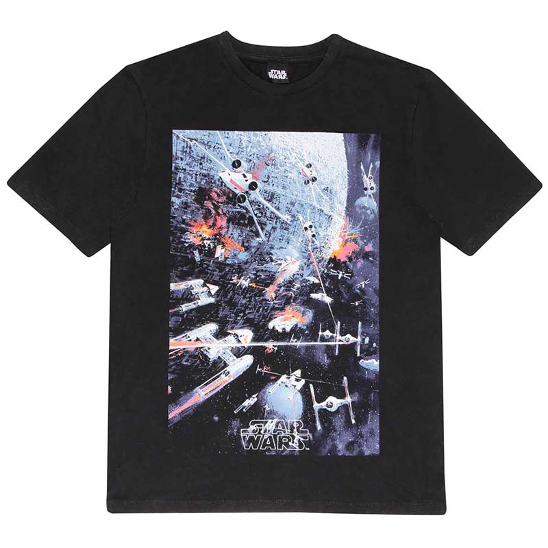 T-SHIRT STAR WARS SPACE WAR VINTAGE WASH