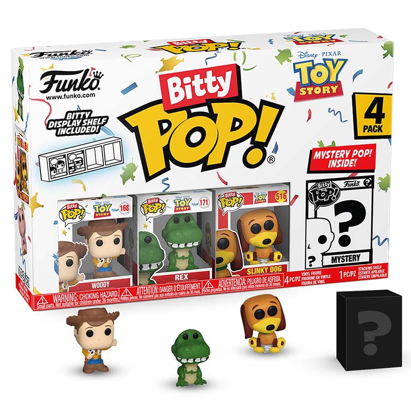 FUNKO BITTY POP! DISNEY TOY STORY WOODY 4-PACK 2,5cm