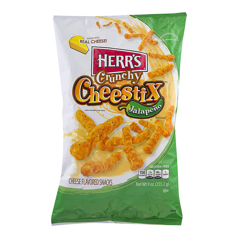 HERR&#8217;S CRUNCHY CHEESTIX JALAPENO 255,2g