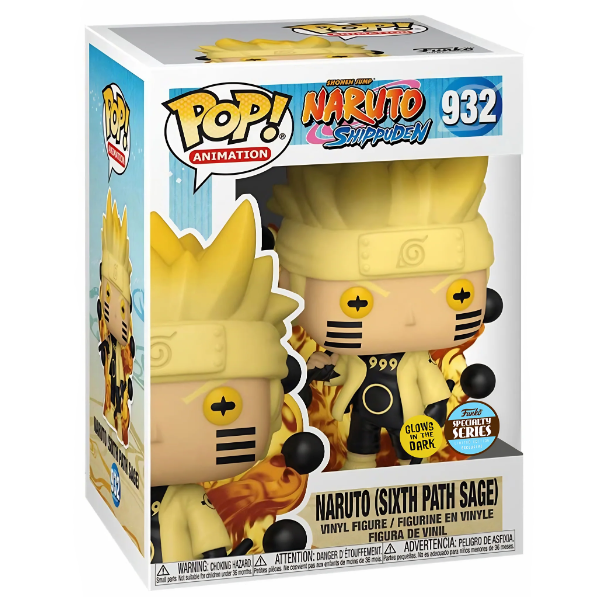 FUNKO POP! ANIMATION NARUTO SHIPPUDEN NARUTO SIXTH PATH SAGE GITD SPECIALITY SERIES no932