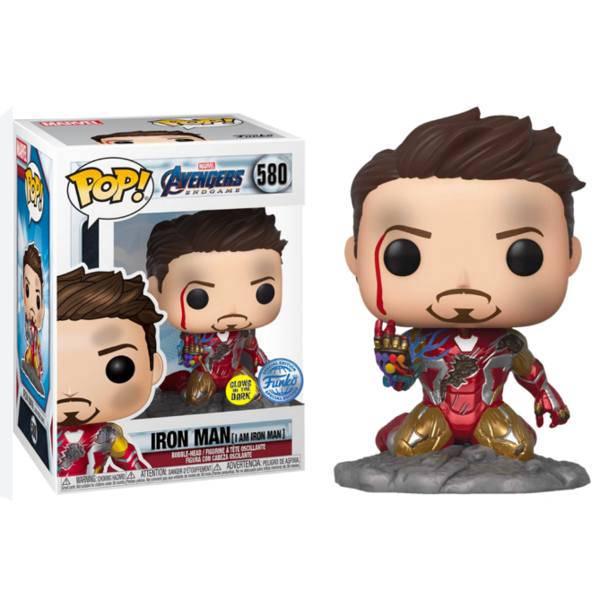 FUNKO POP! MARVEL AVENGERS ENDGAME IRON MAN I AM IRON MAN GITD FUNKO SPECIAL EDITION no580