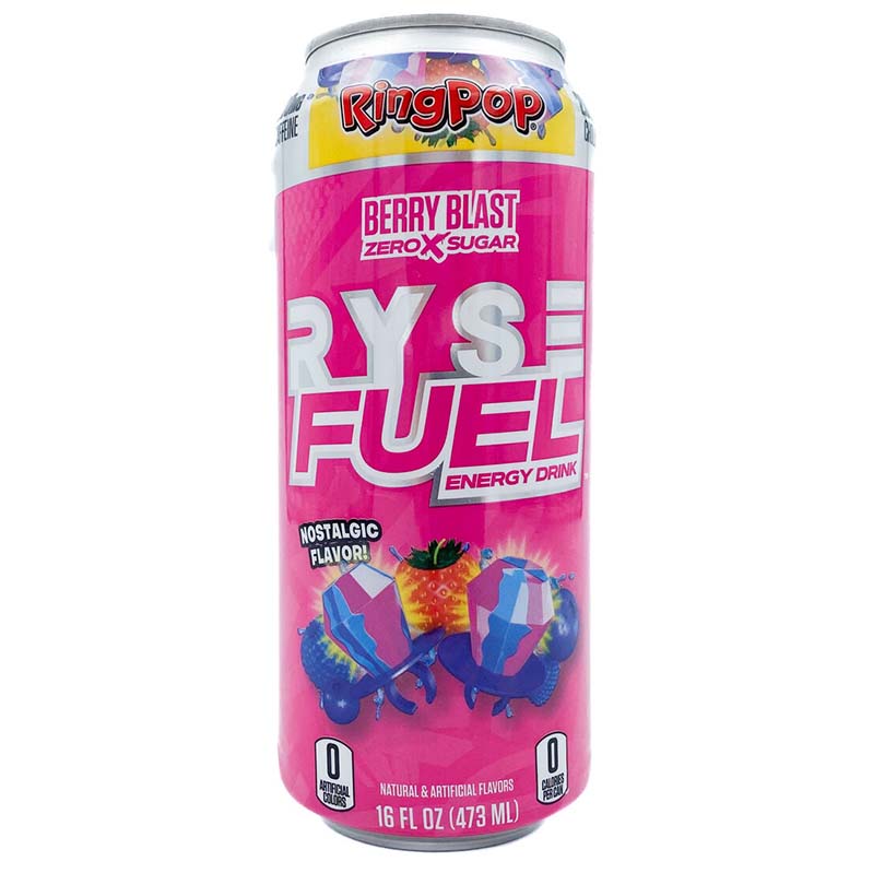 ENERGY DRINK RYSE FUEL RING POP BERRY BLAST 473ml