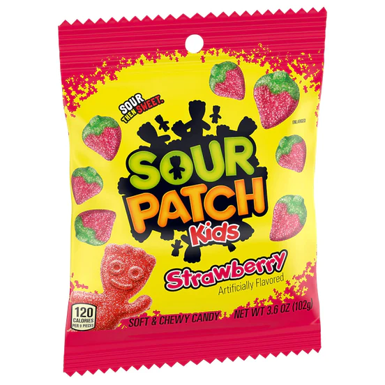 SOUR PATCH KIDS STRAWBERRY 102g