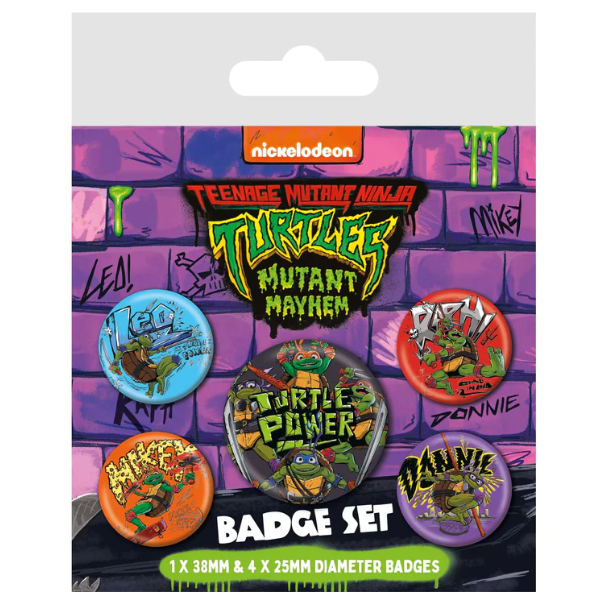 BADGE PACK TEEANGE MUTANT NINJA TURTLES MUTANT MAYHEM