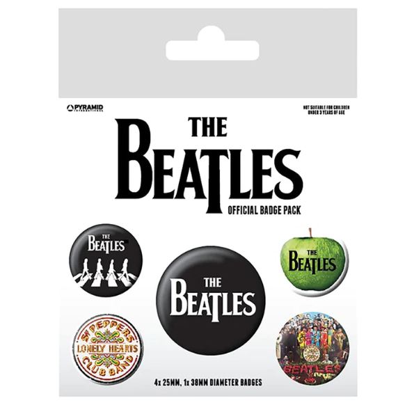 BADGE PACK BEATLES WHITE