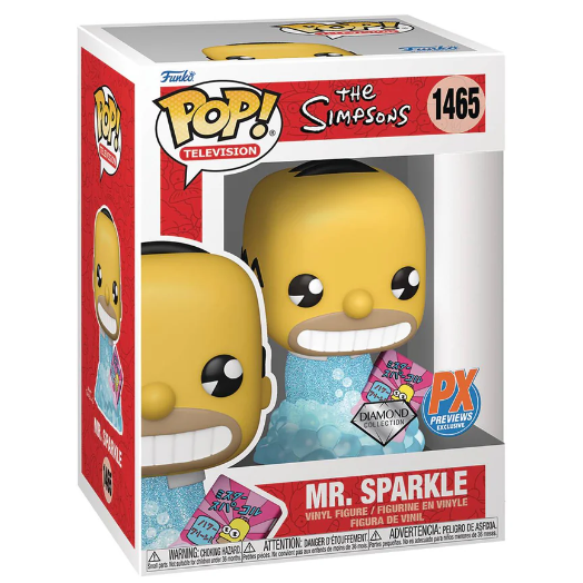 FUNKO POP! TELEVISION THE SIMPSONS MR. SPARKLE DIAMOND COLLECTION PREVIEWS EXCLUSIVE no1465