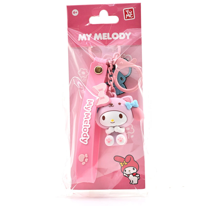 NYCKELRING HELLO KITTY AND FRIENDS MY MELODY PINK KEYRING 7cm
