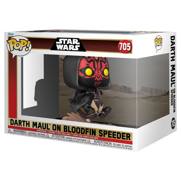 FUNKO POP! STAR WARS EPISODE 1 THE PHANTOM MENACE DARTH MAUL ON BLOODFIN SPEEDER no705