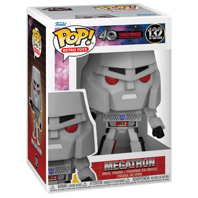 FUNKO POP! RETRO TOYS TRANSFORMERS 40 YEARS MEGATRON no132