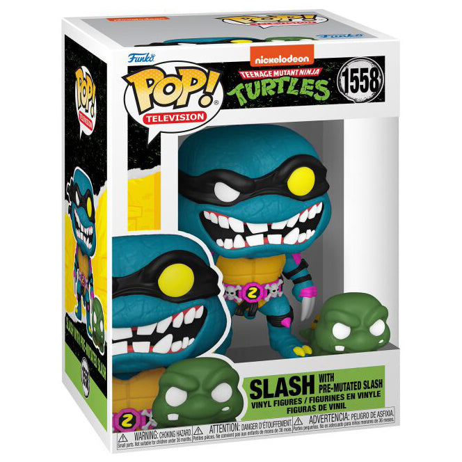 FUNKO POP! TELEVISION NICKELODEON TEENAGE MUTANT NINJA TURTLES SLASH WITH PRE-MUTAED SLASH no1558