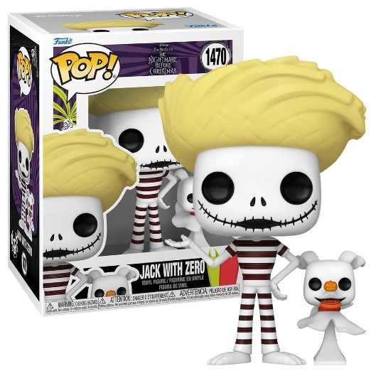 FUNKO POP! DISNEY THE NIGHTMARE BEFORE CHRISTMAS JACK WITH ZERO AT THE BEACH no1470