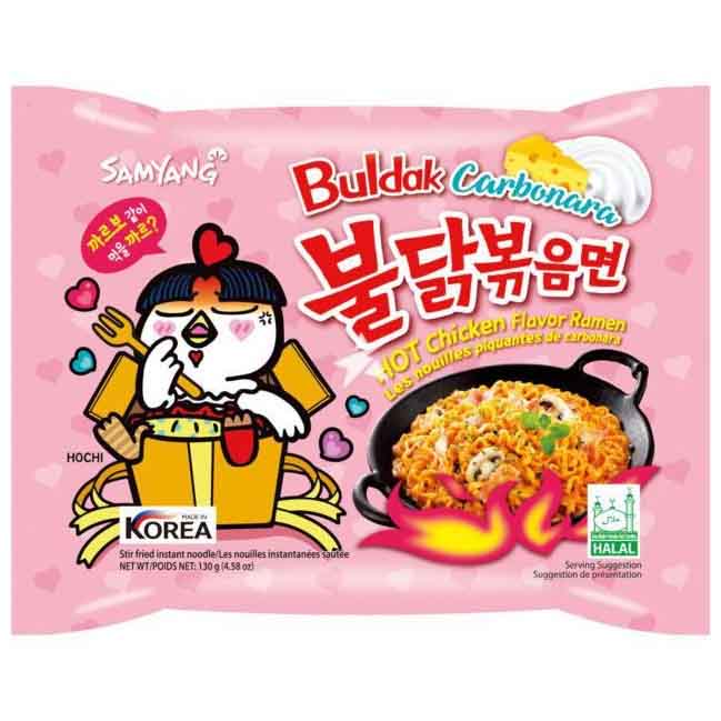 SAMYANG CARBONARA BULDAK HOT CHICKEN FLAVOR RAMEN 130g