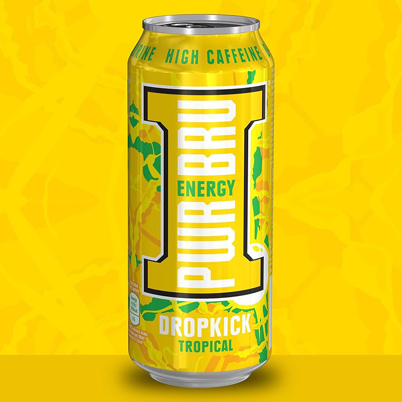 ENERGY DRINK PWR-BRU DROPKICK TROPICAL 500ml