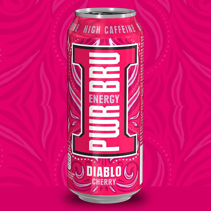 ENERGY DRINK PWR-BRU DIABLO CHERRY 500ml