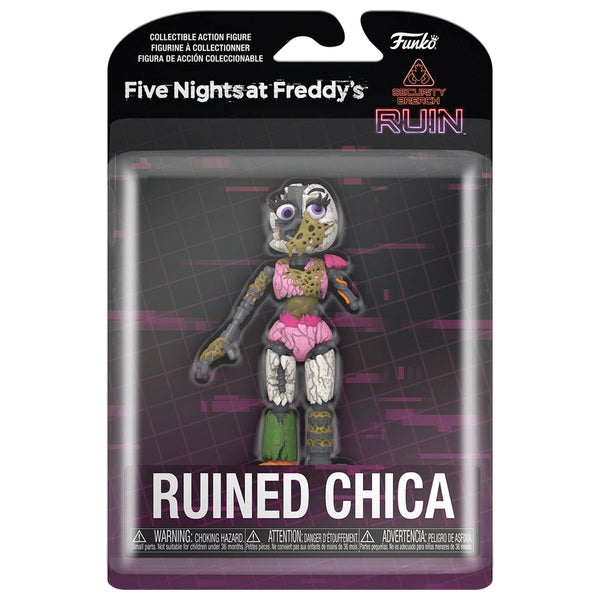 ACTION FIGURE FIVE NIGHTS AT FREDDYS SECURITY BREACH RUN RUINED CHICA
