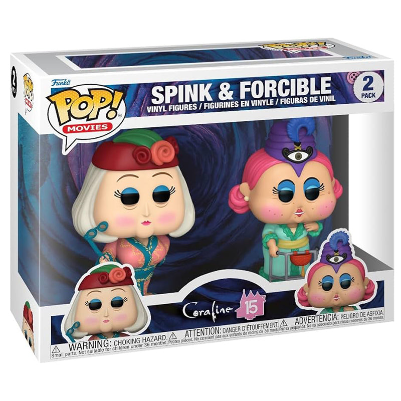FUNKO POP! MOVIES CORALINE 15TH ANNIVERSARY SPINK &#038; FORCIBLE 2-PACK