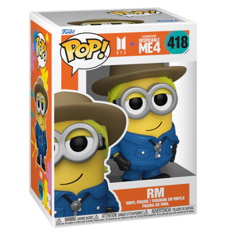 FUNKO POP! ROCKS BTS DESPICABLE ME 4 RM no418