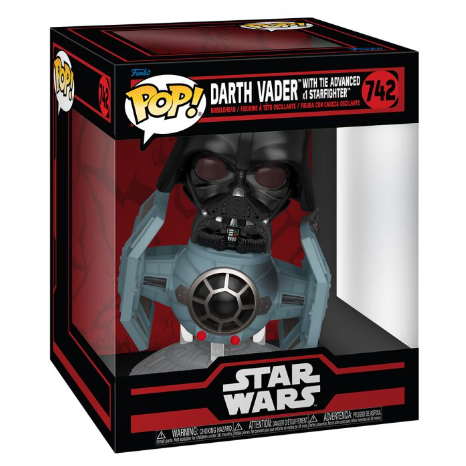 FUNKO POP! STAR WARS DARTH VADER WITH TIE ADVANCED X1 STARFIGHTER no742