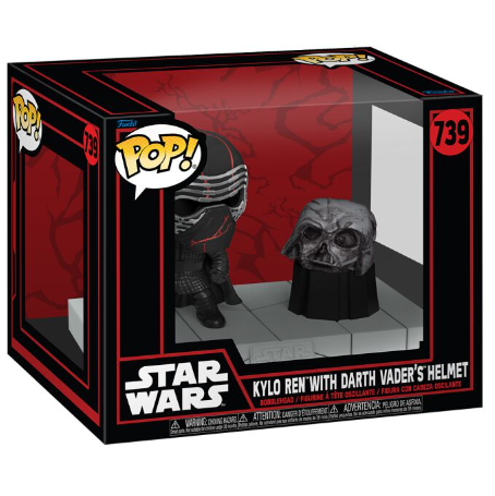FUNKO POP! STAR WARS KYLO REN WITH DARTH VADER’S HELMET no739